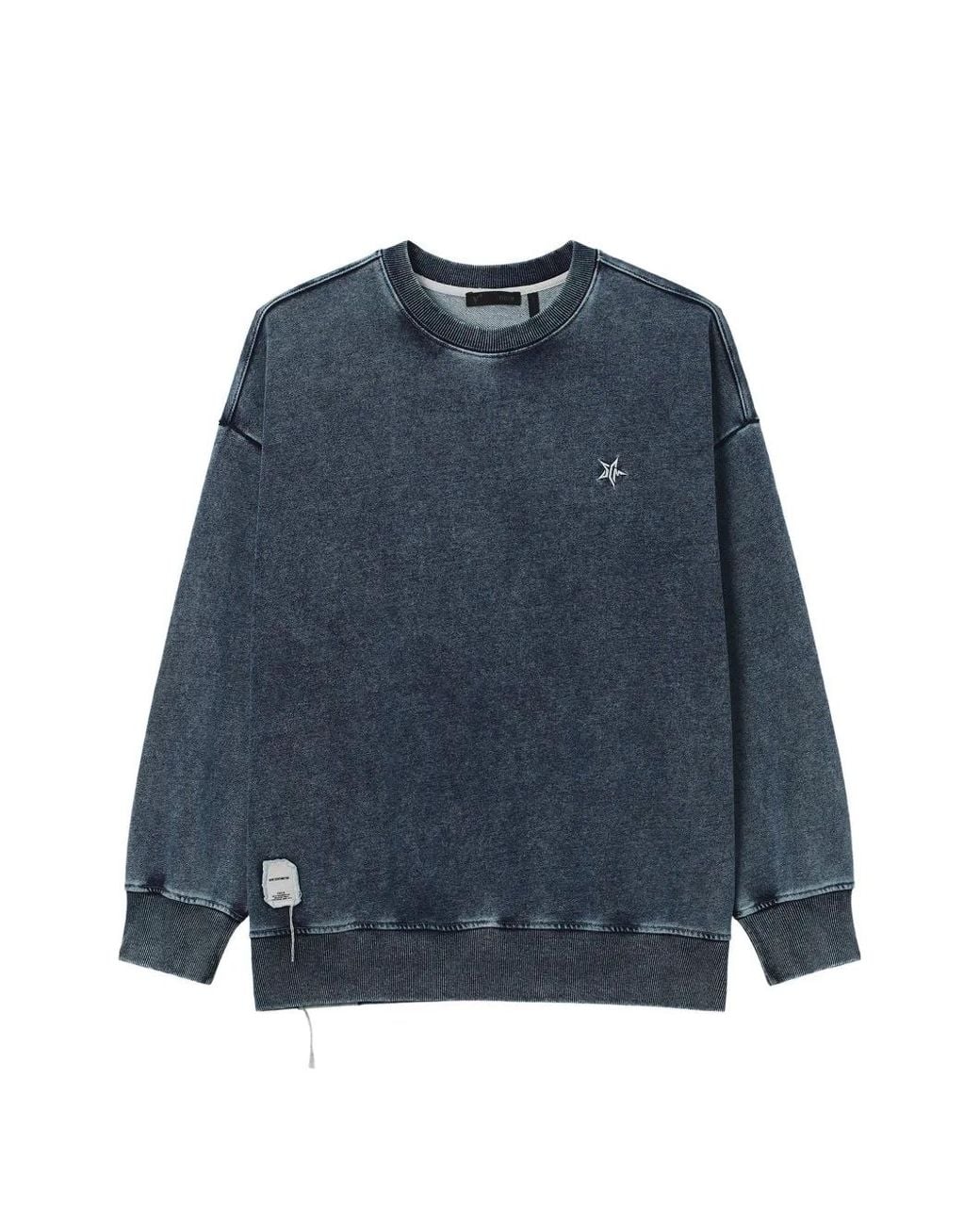FIVE CM Blue Star-Patchwork Sweatshirt for men