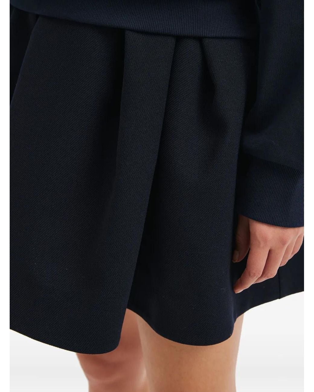 ShuShu/Tong Black Pleated Mini Skirt
