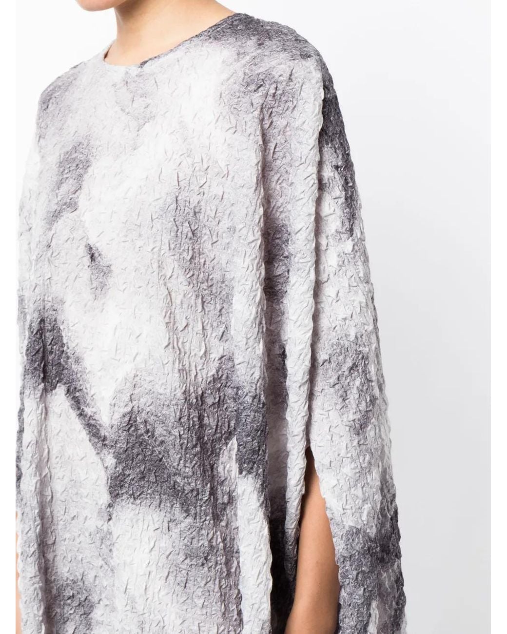 Bambah Gray Jacquard Kaftan Dress