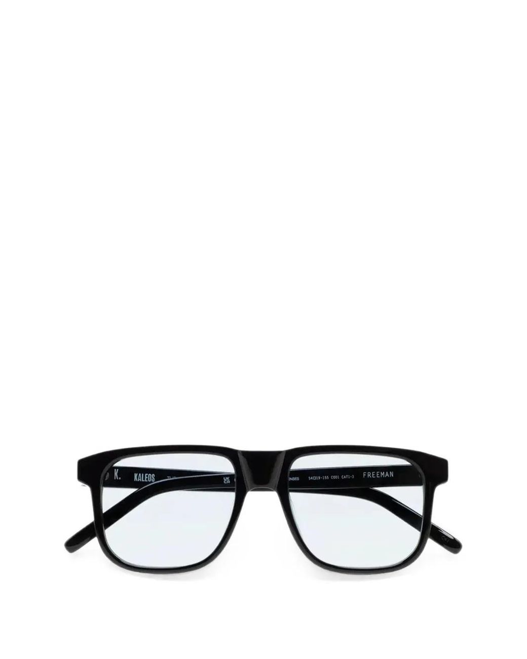 Kaleos Eyehunters Black Freeman Square-Frame Sunglasses
