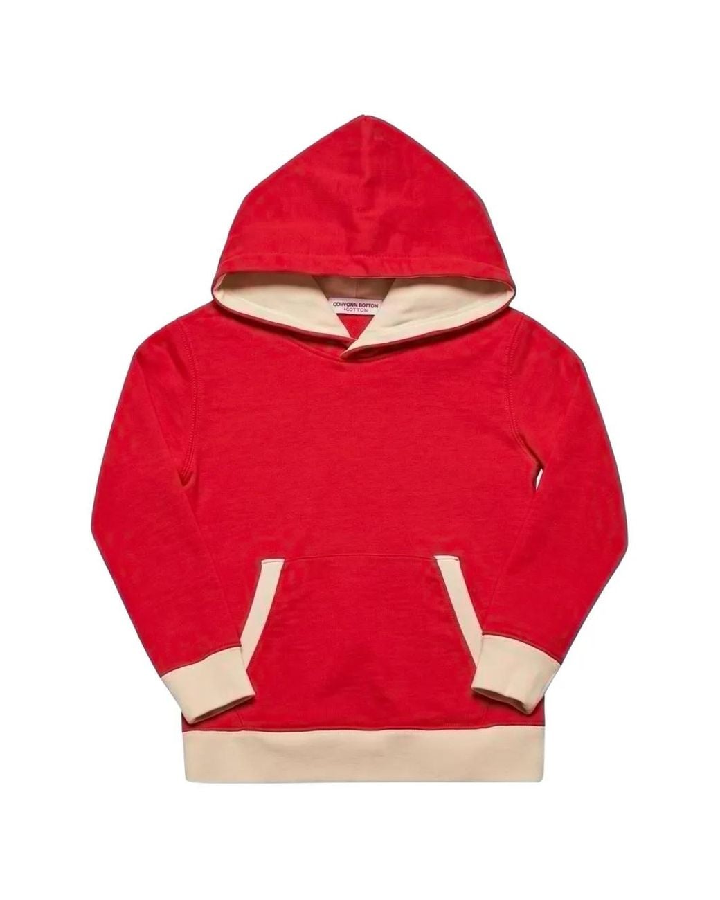 Orlebar Brown Red Zayden Contrast-Trim Hoodie