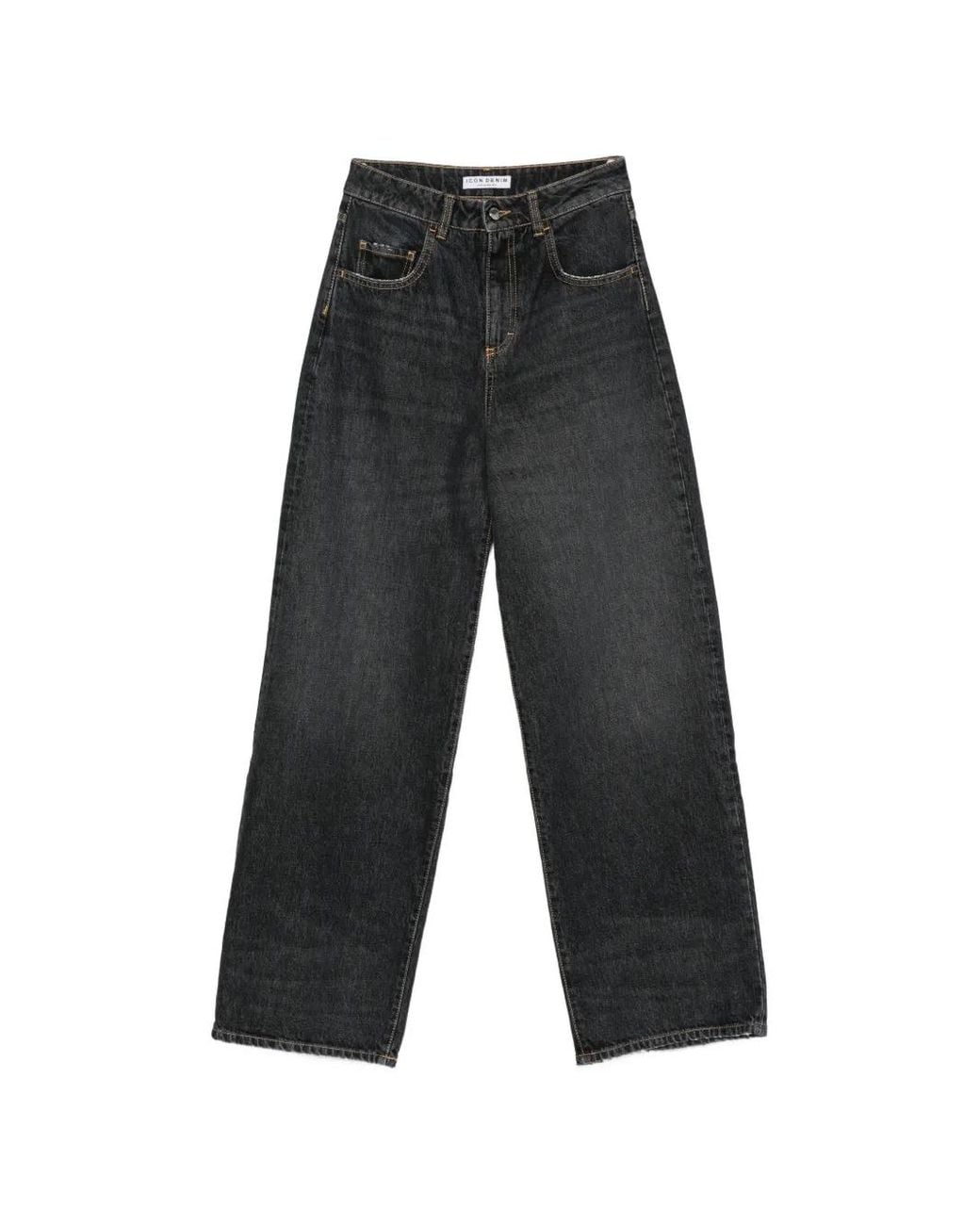 ICON DENIM White Poppy Wide-Leg Jeans