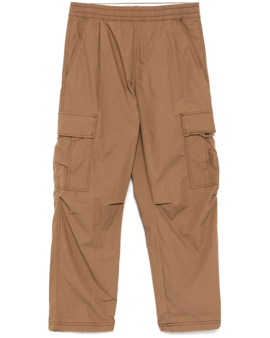 Chocoolate Natural Drawstring Cargo Trousers for men