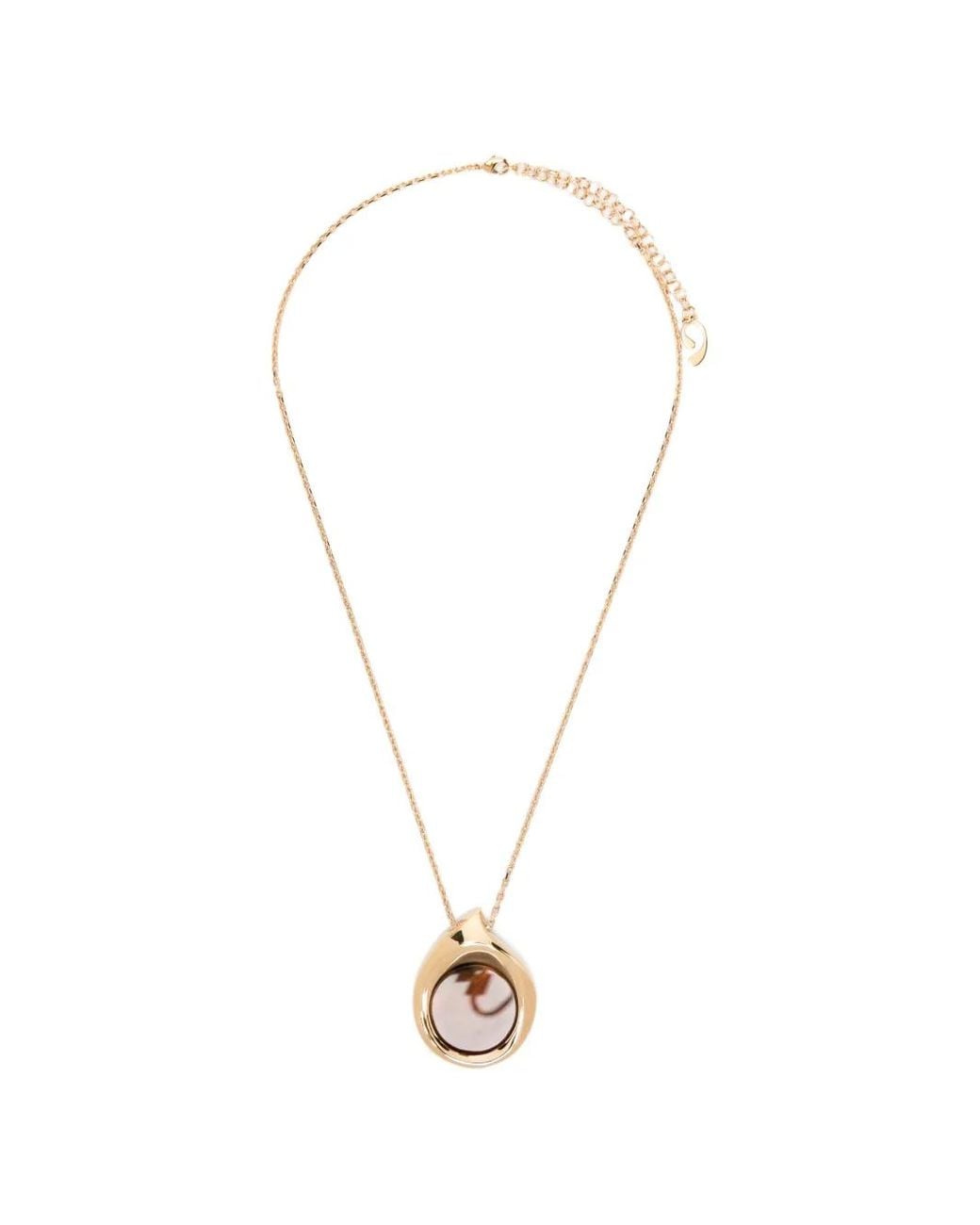 Panconesi White Collier À Pendentif Crépuscule