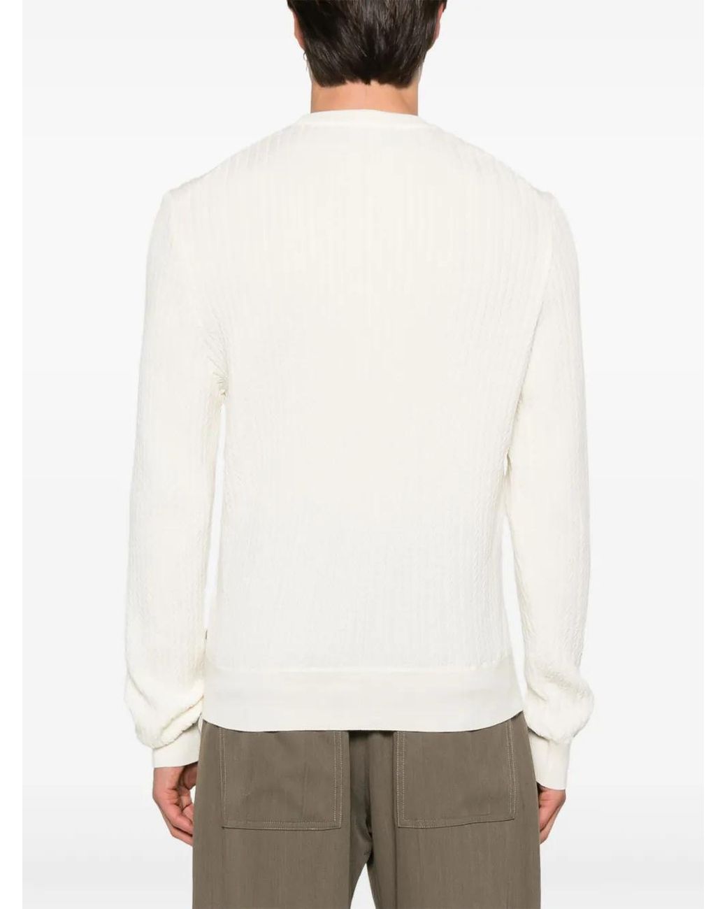 Boss White Eldo Sweater for men