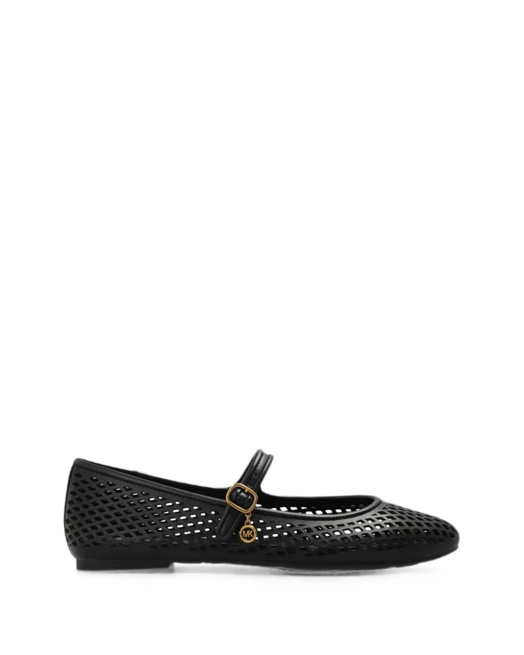 MICHAEL Michael Kors White Nellie Flex Perforated Ballet Flats