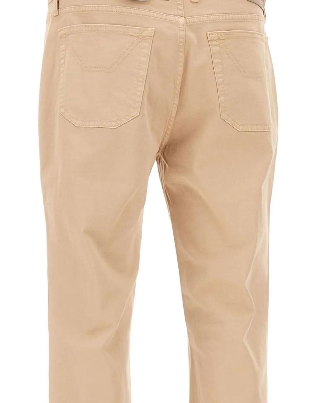 Jeckerson Natural John Five-Pocket Logo-Patch Jeans for men