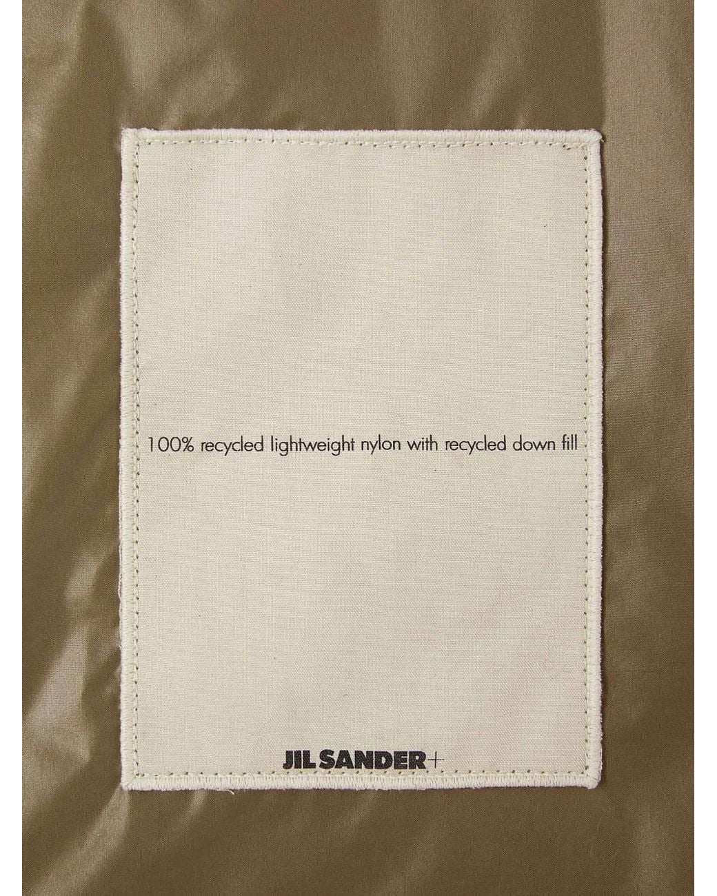 Jil Sander Brown Diamond-Quilted Puffer Gilet