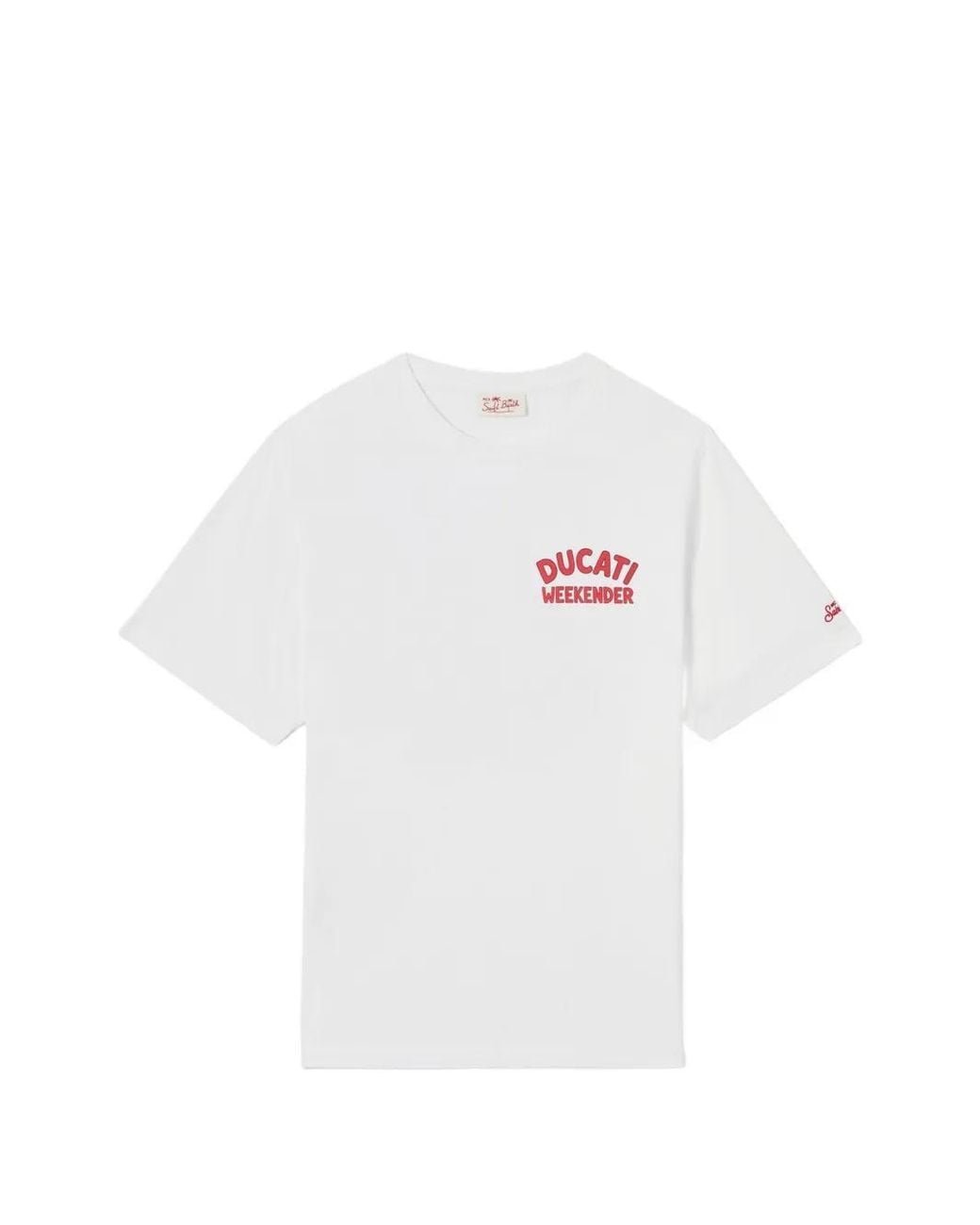 Mc2 Saint Barth White T-Shirt Portland À Imprimé Graphique for men