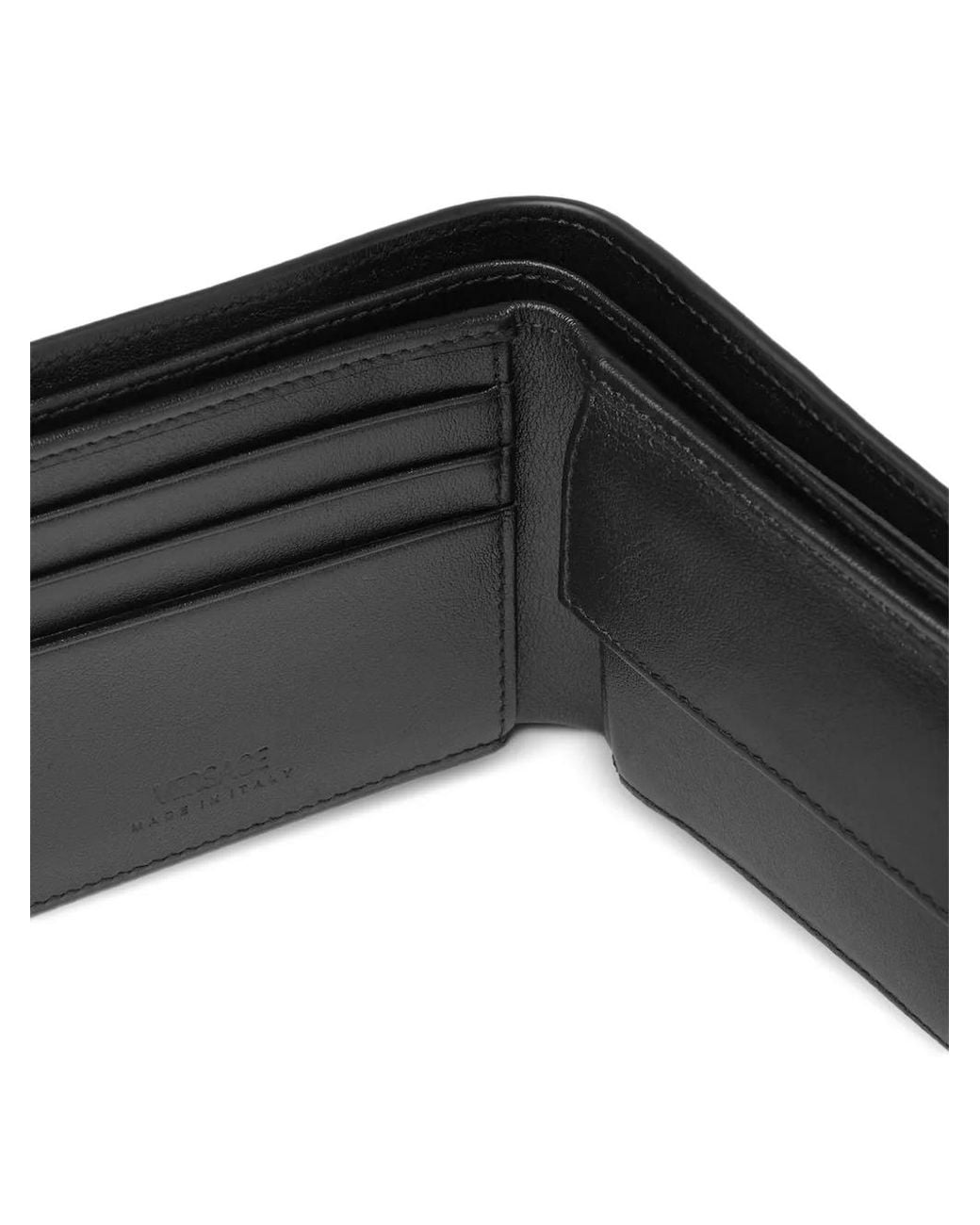 Versace Black Medusa Pattern Wallet for men