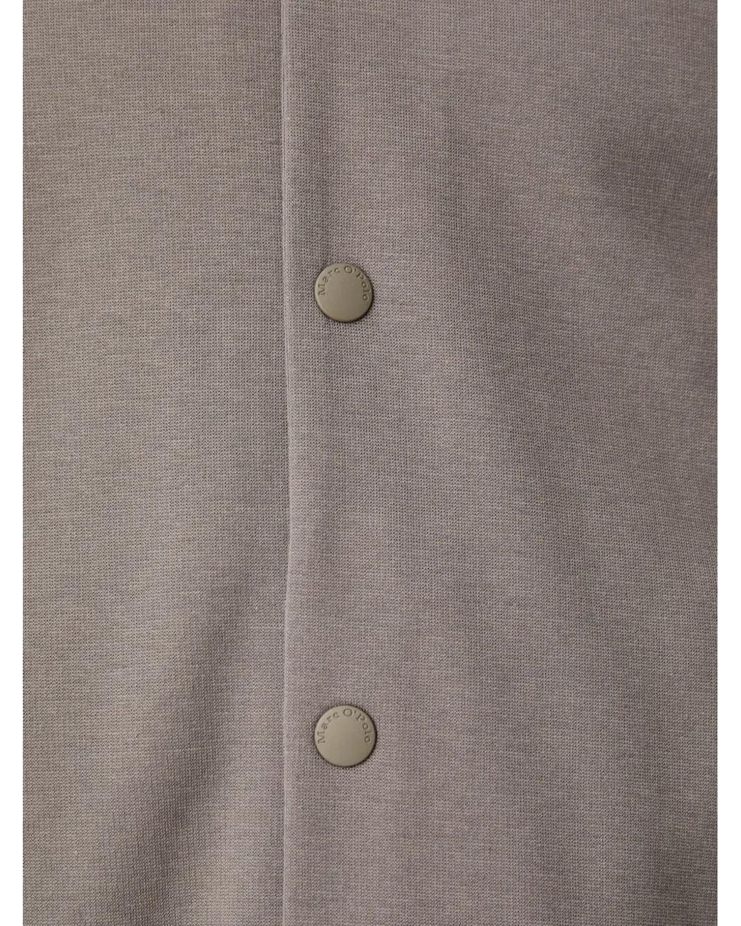 Marc O' Polo Gray Press-Stud Cardigan for men