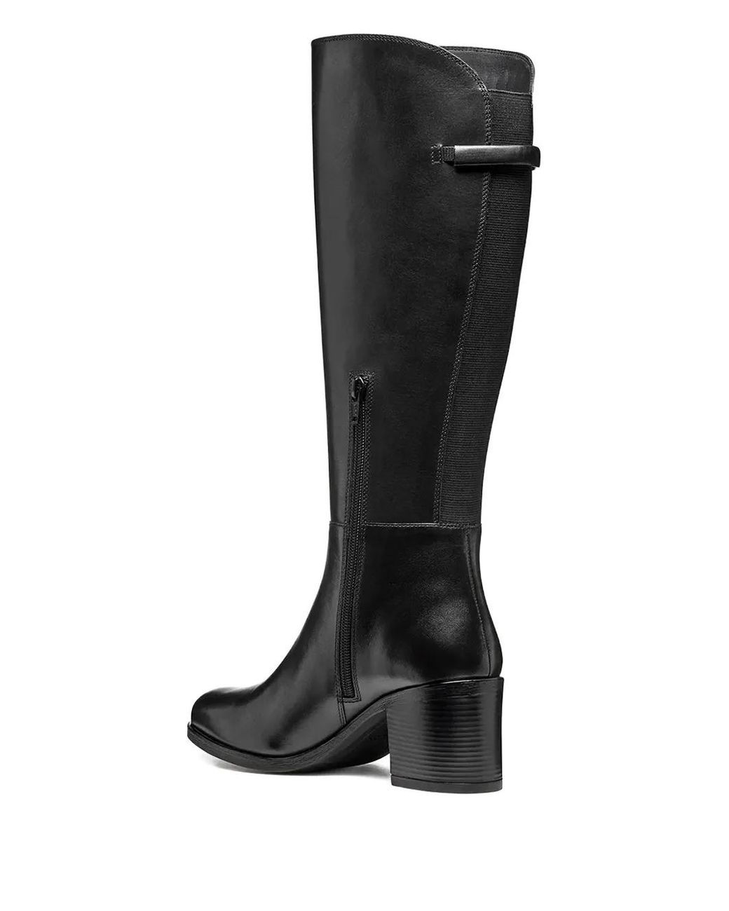 Geox Black Bottes New Asheel 65 Mm À Talon Épais
