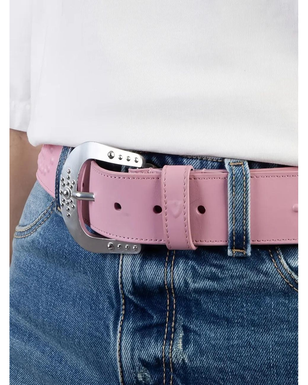 HTC Pink Mirage Leather Belt for men