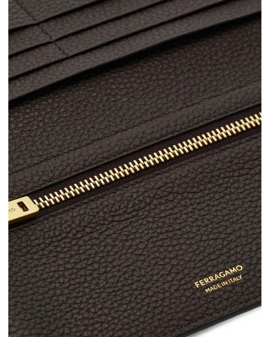 Ferragamo Black Gancini Breast Pocket Wallet for men