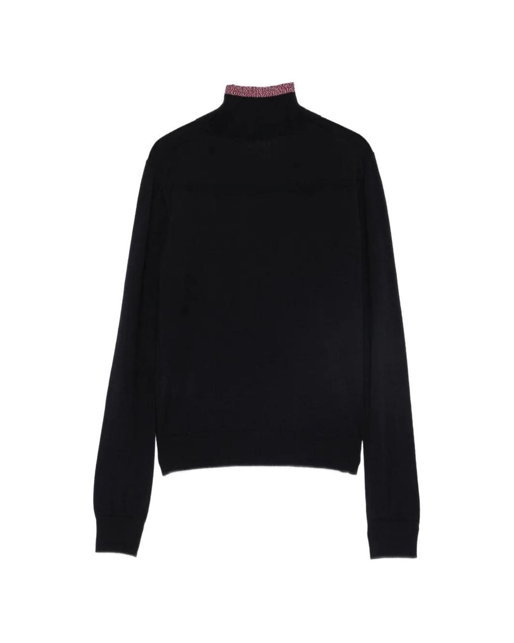 Iceberg Black Logo-Embroidered High-Neck Sweater