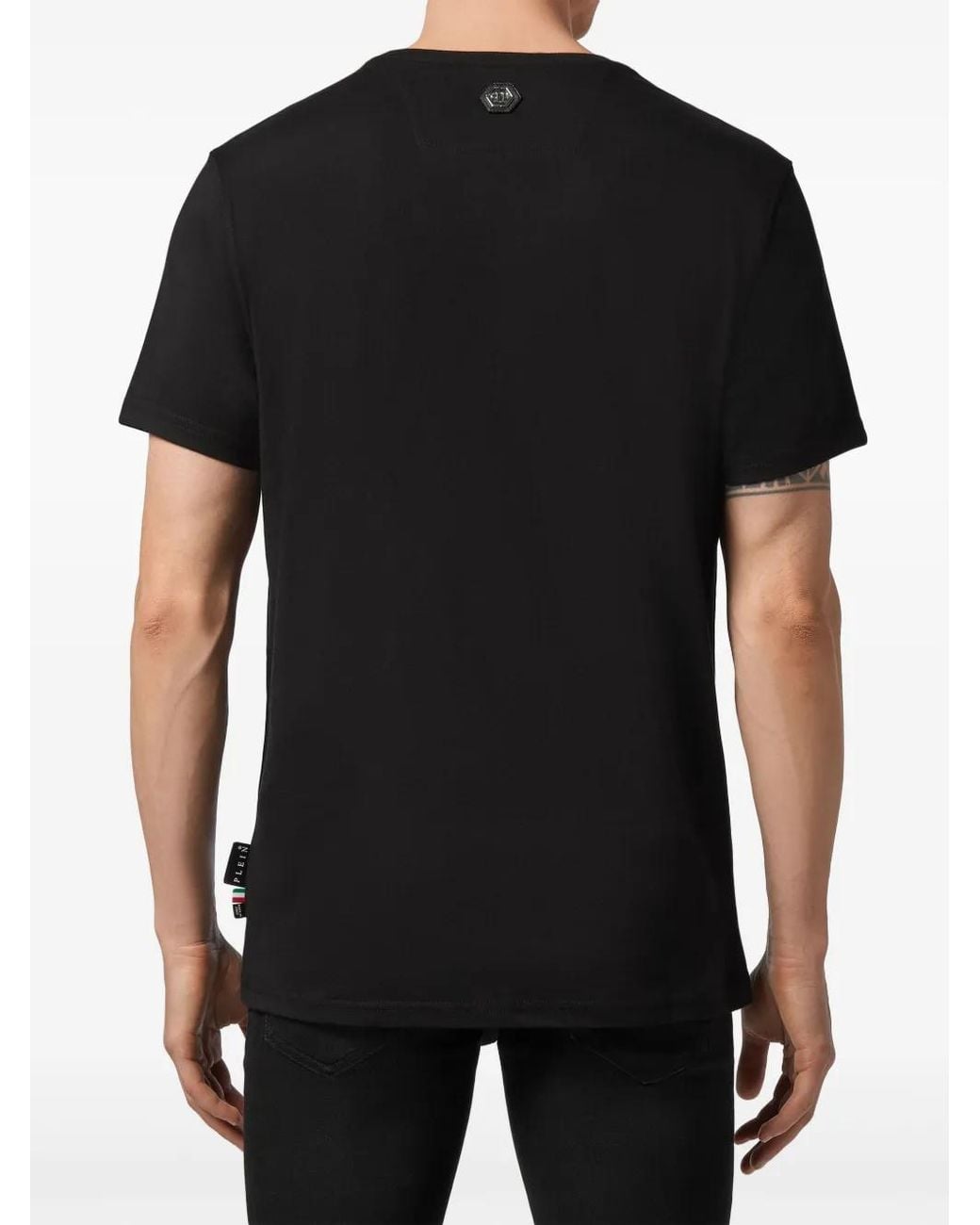 Philipp Plein Black 1978 Logo-Print T-Shirt