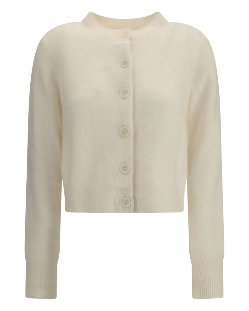 Lisa Yang Natural Azalea Button-Front Cashmere Cardigan