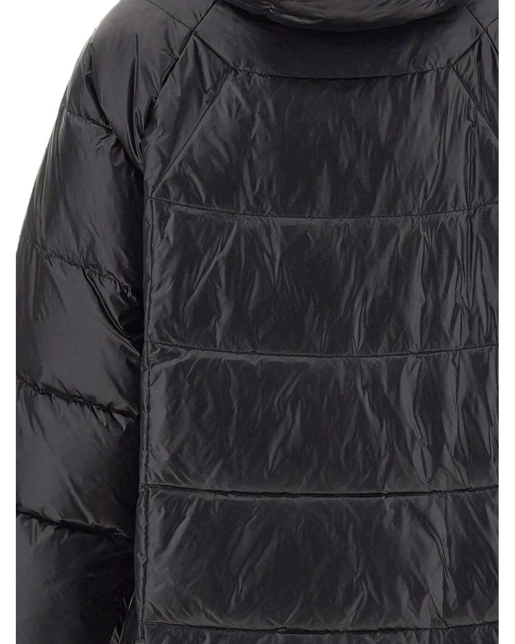Elena Miro Black Doudoune À Capuche