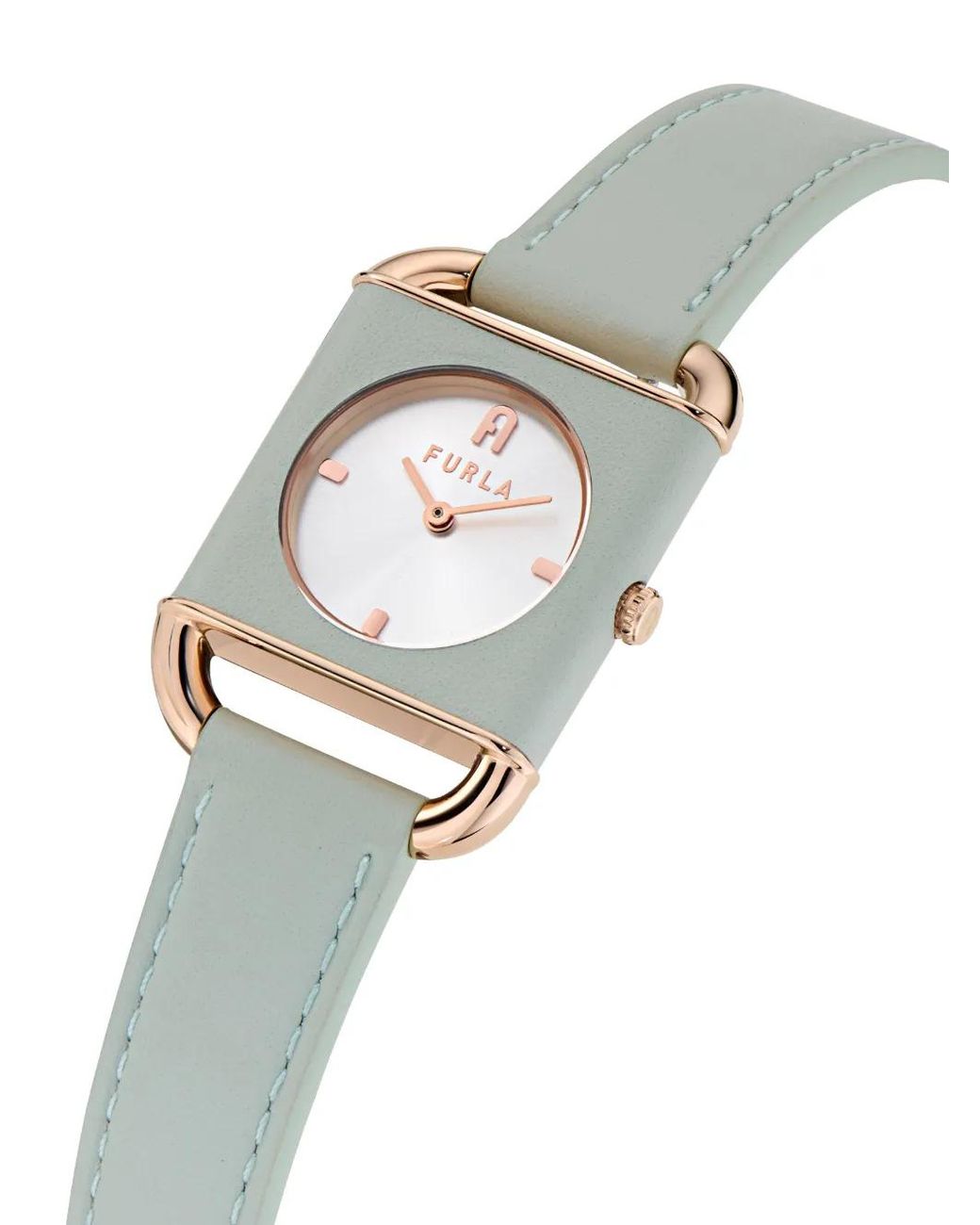 Furla White Arco Square 28Mm Watch