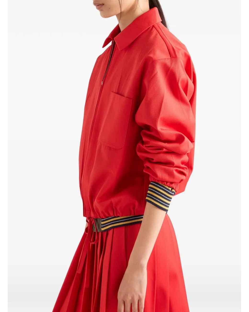 Chaqueta Tipo Blusón Prada de color Red