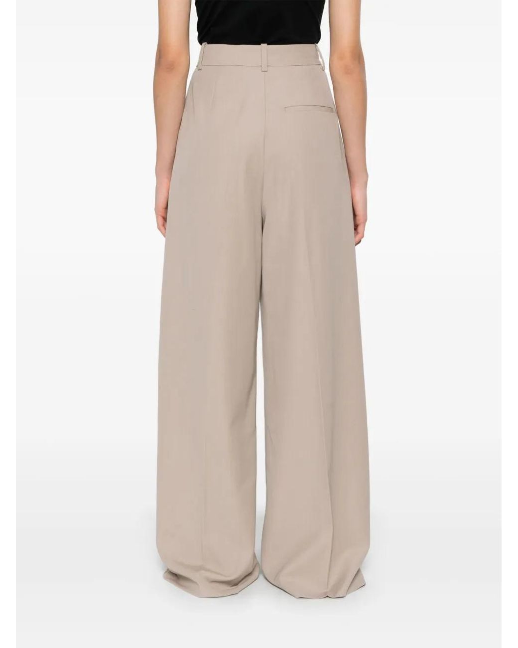 Anine Bing White Lou Trousers