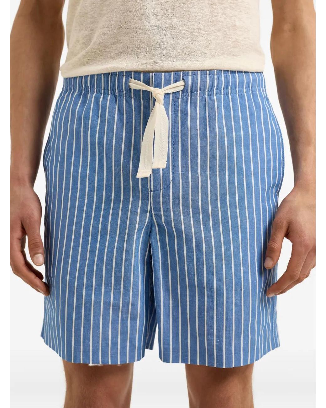 Orlebar Brown Blue Alex Striped Shorts for men