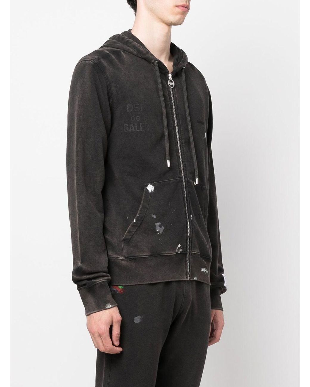 Lanvin Gallery Dept. X Zip-up Hoodie in Black | Lyst