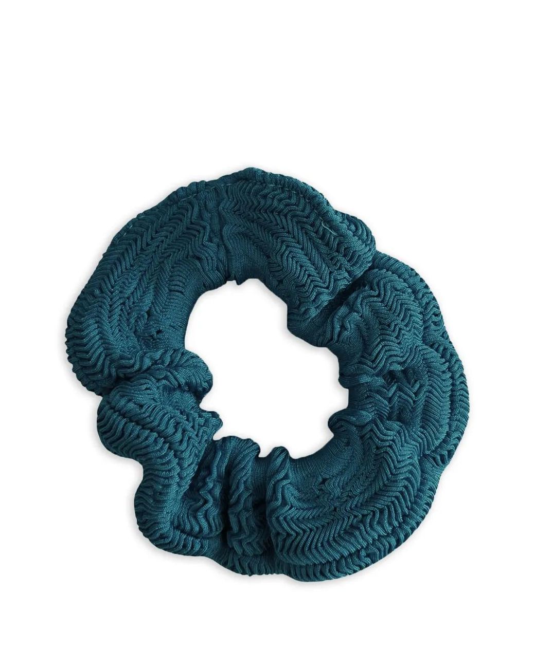 Paramidonna Blue Textured Scrunchie