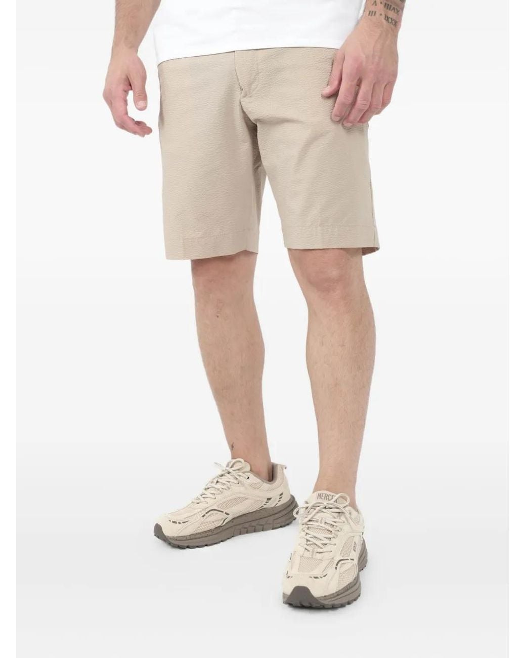 NN07 Natural Seersucker Billieshort Shorts for men