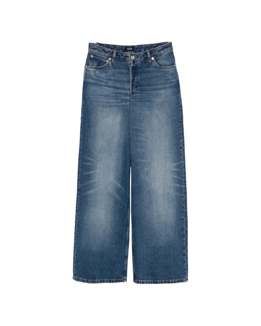 A.P.C. Jeans Met Stonewashed-Effect in het Blue