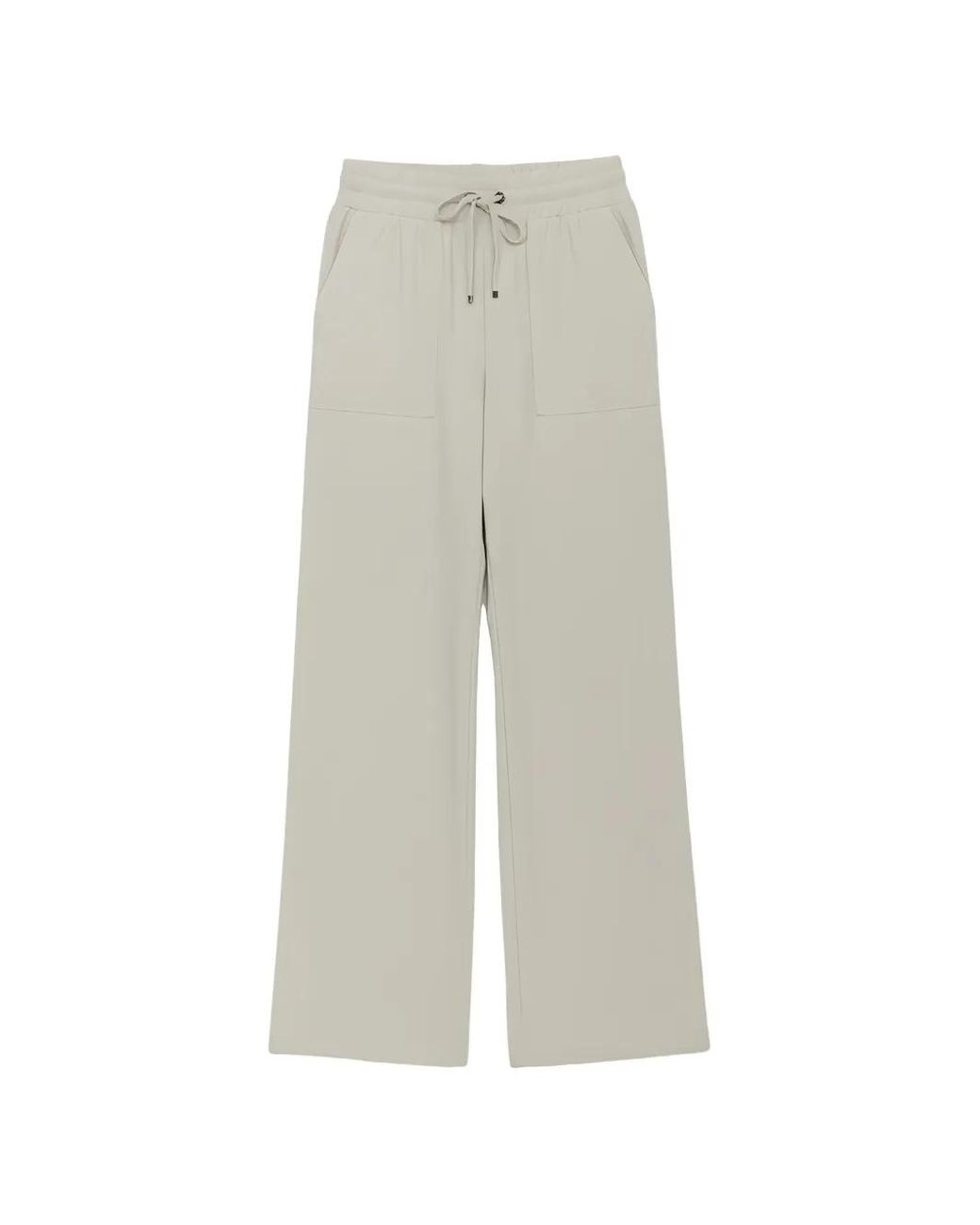 Pantalones Anchos Con Cordones OFLAB de color White