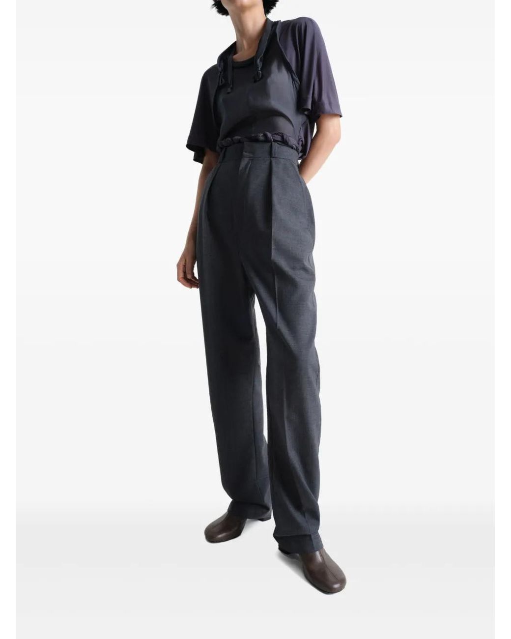 Lemaire Blue Dropped Crotch Jeans