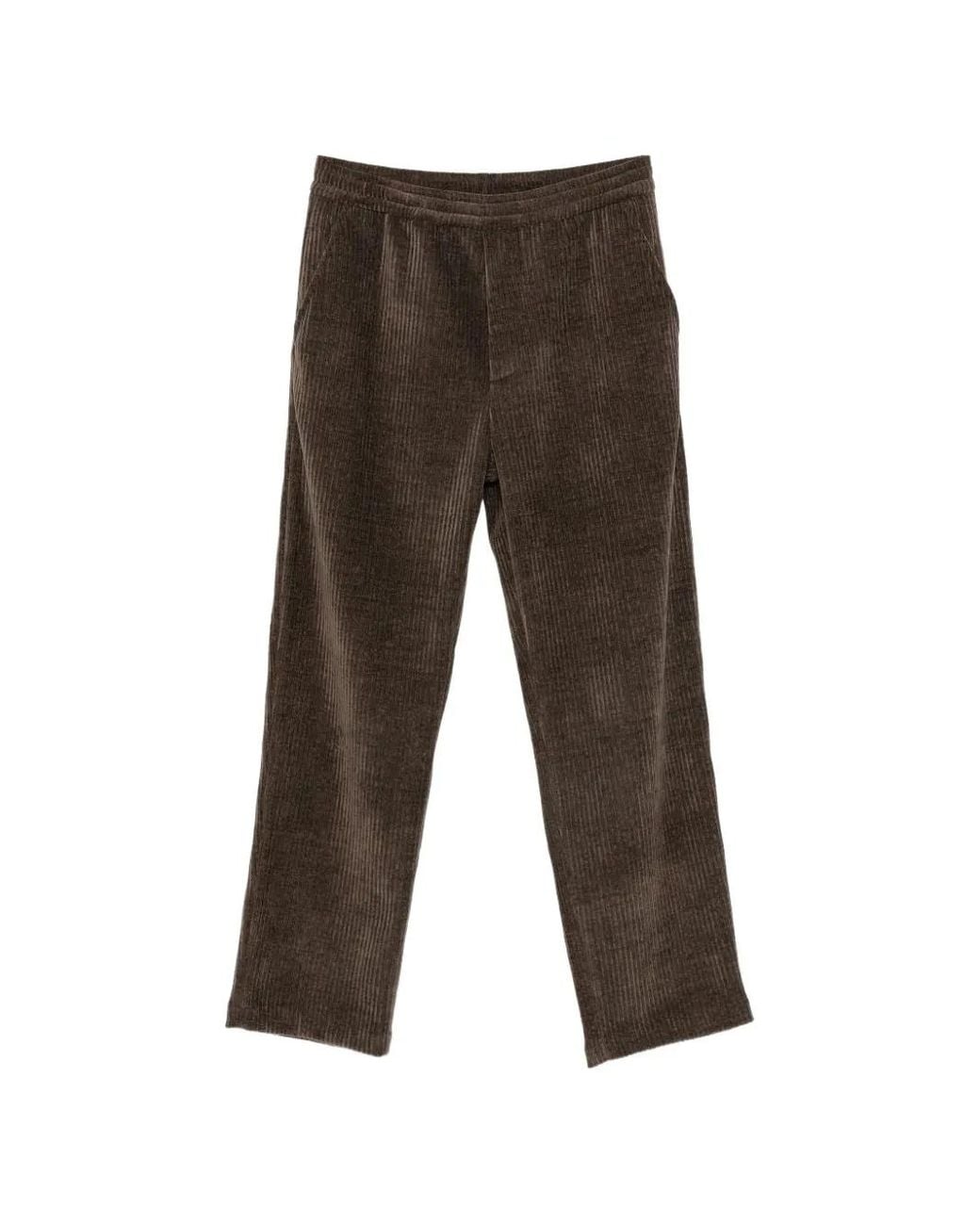 Hōsio Gray Swarthy Elasticated-Waist Trousers for men