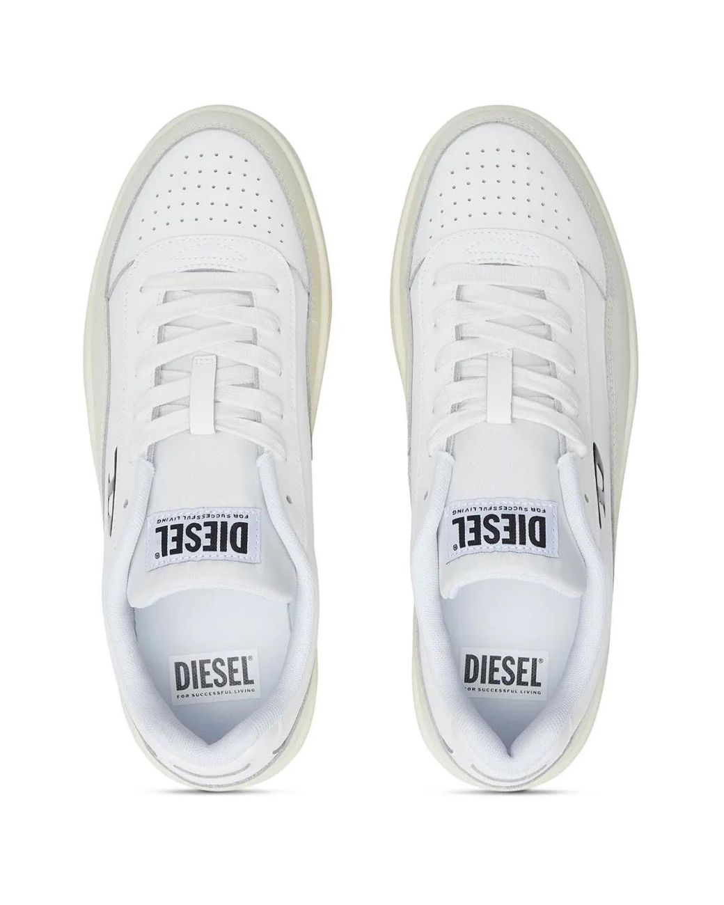 DIESEL White S-Tracker-D-Low Top Sneaker for men