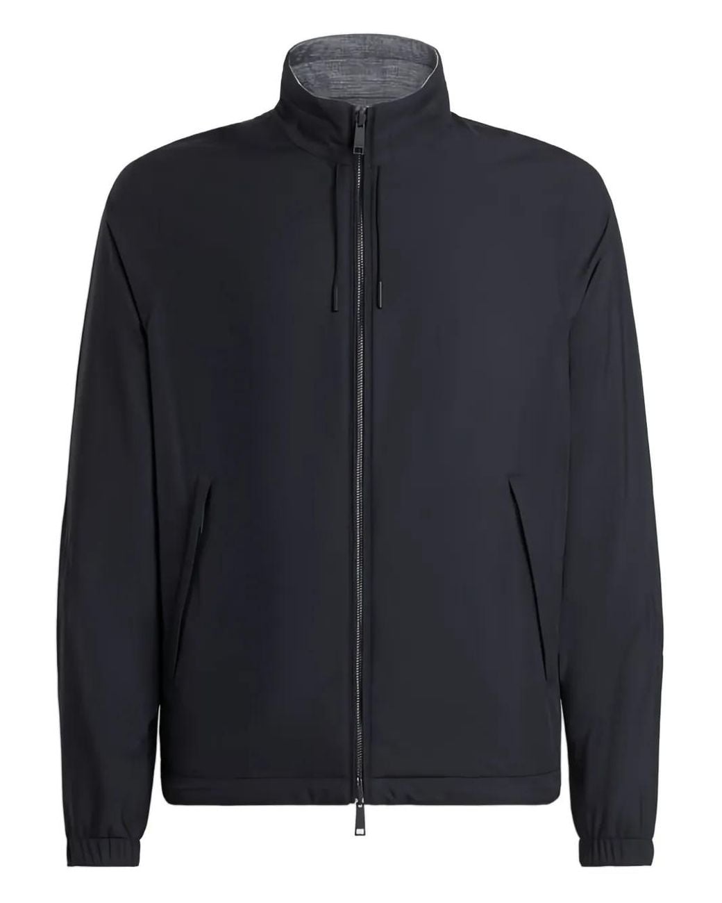 Zegna Blue Zip-Up Jacket for men