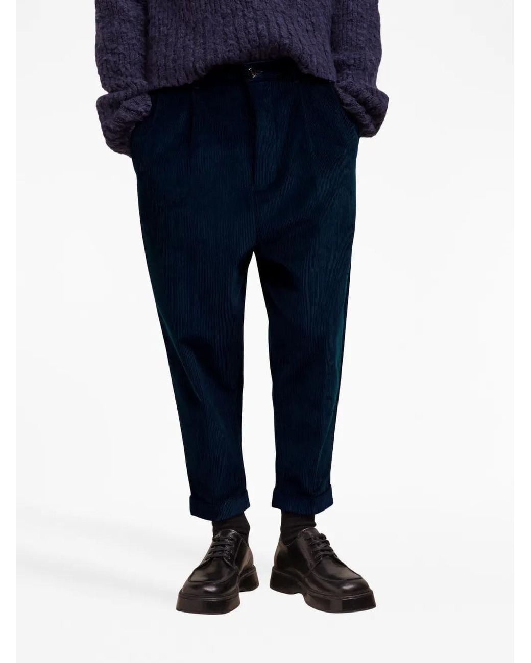 AMI Blue Ami Trousers for men