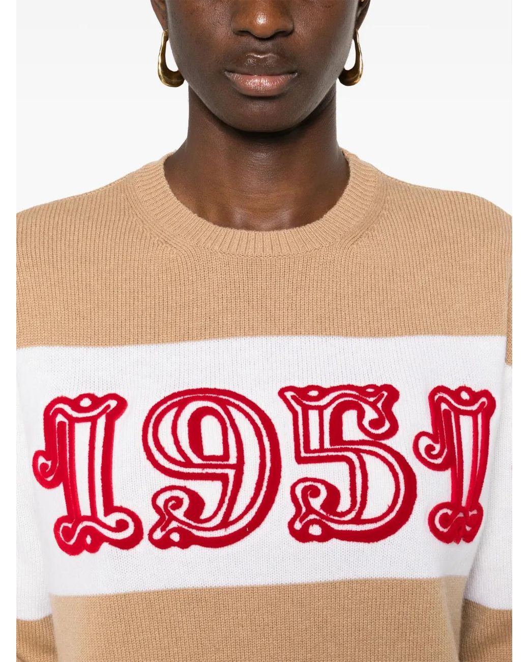 Max Mara Red Wool And Cashmere Blend Jumper