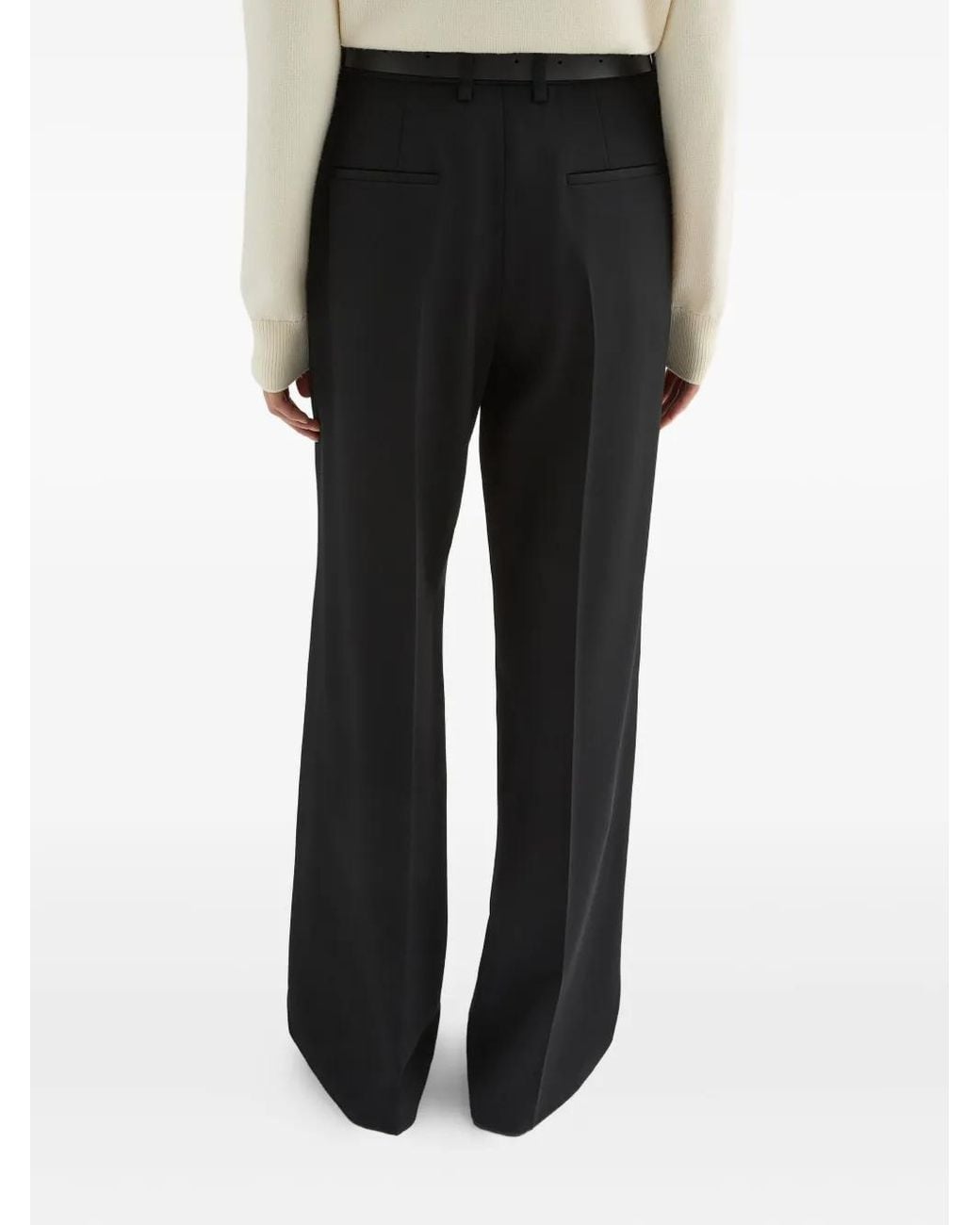 Jil Sander Wollen Broek in het Black