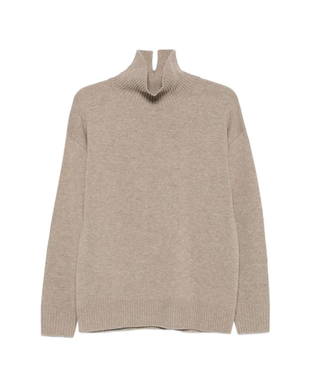Seventy Natural High-Neck Knitted Sweater