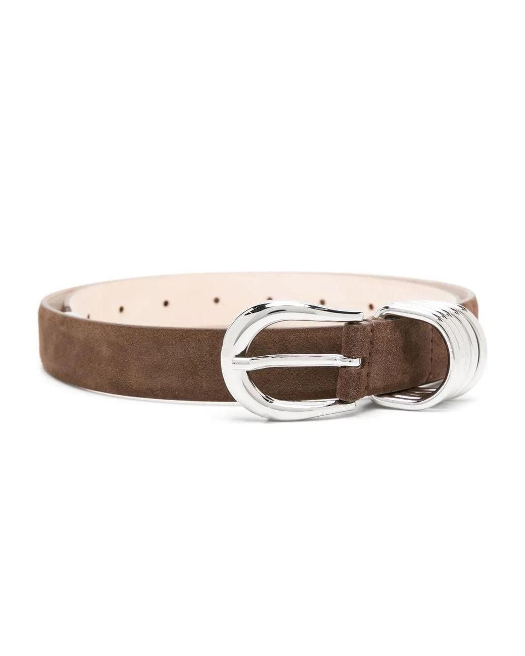 DEHANCHE Brown Hollyhock Suede Belt