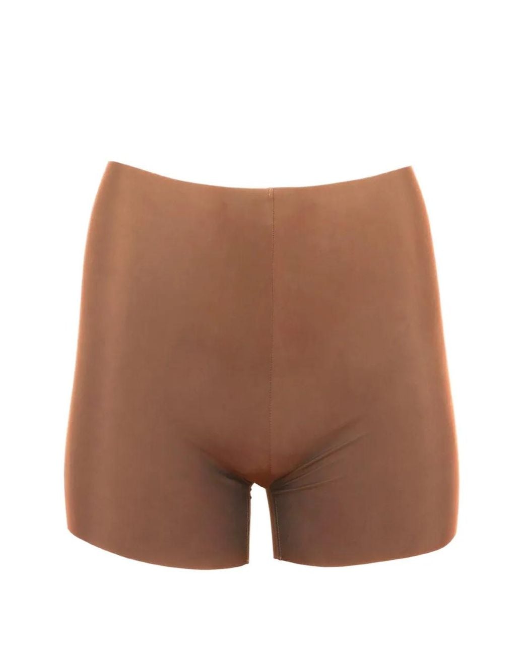 Fleur du Mal Brown Le Stretch Micro Seam-Free Shorts