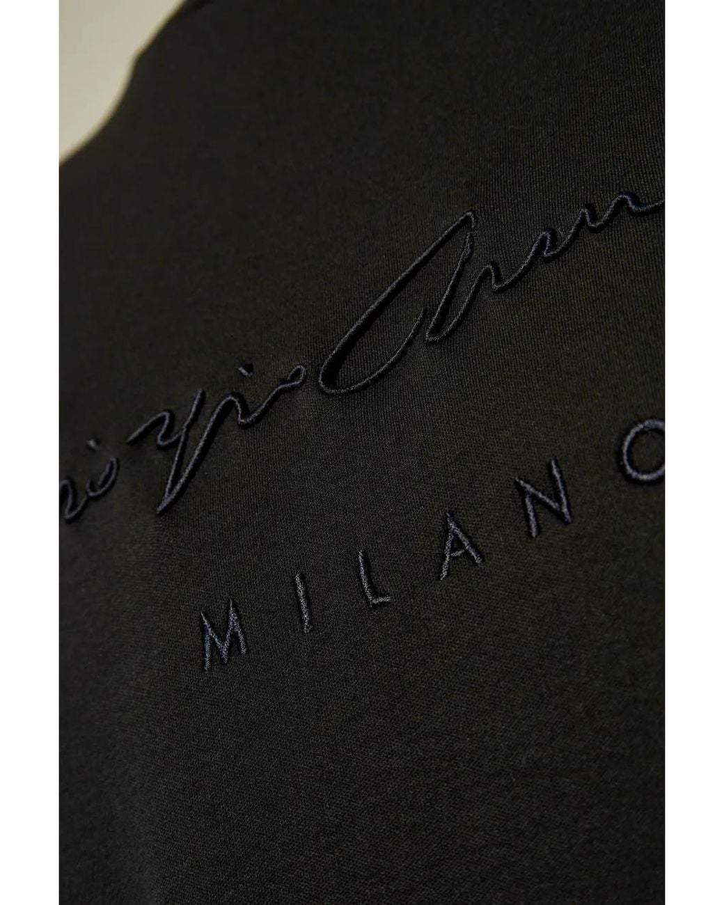 Giorgio Armani Black Tshirt Clothing for men