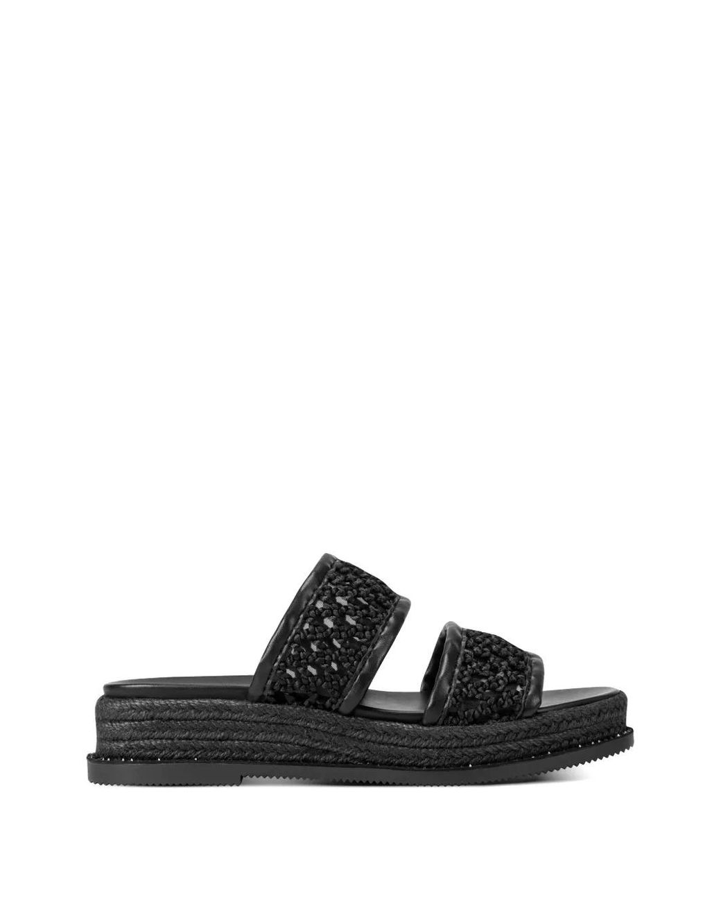 DKNY Black Brucian Platform Espadrilles