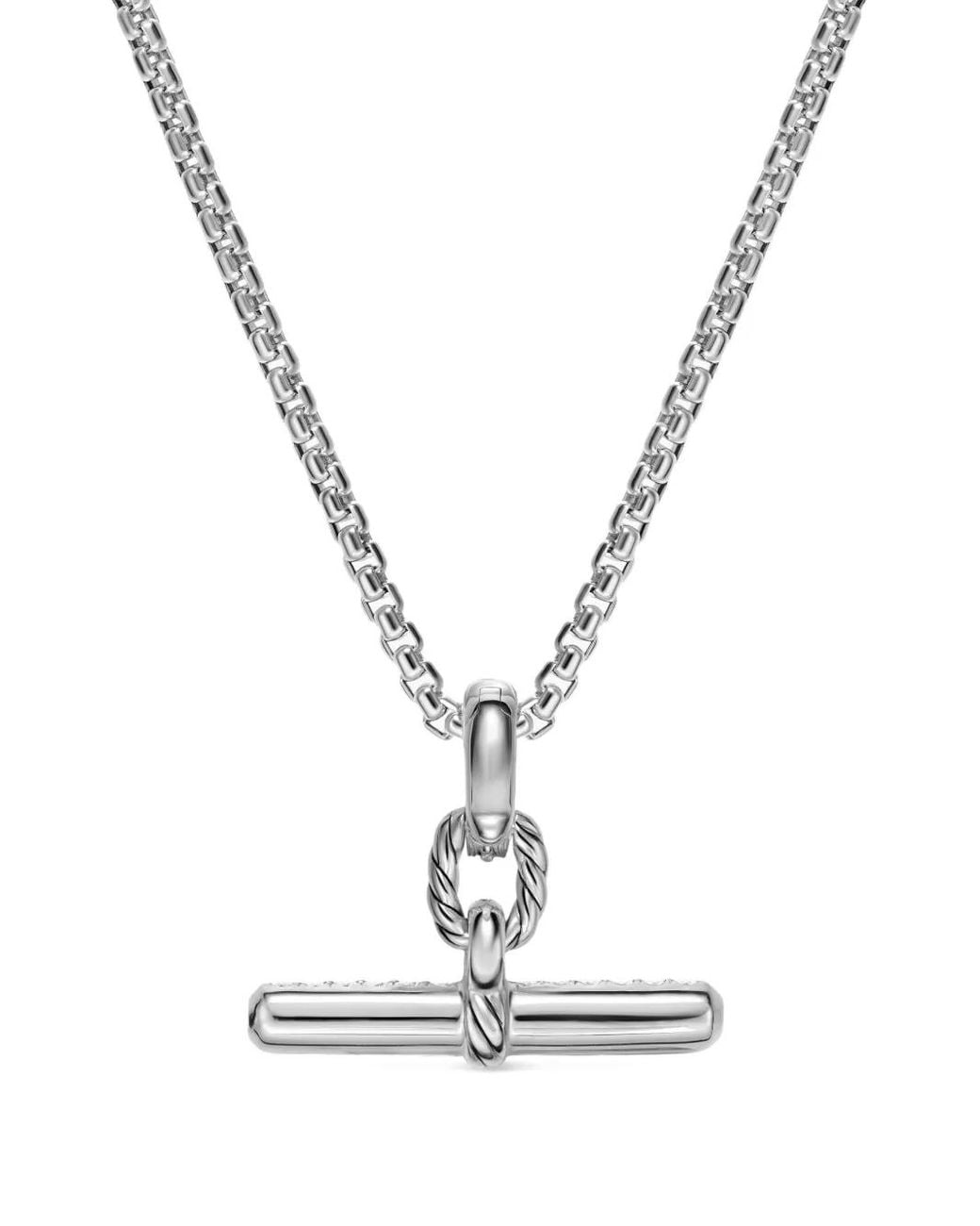 David Yurman White Dy Madison Diamond Pendant