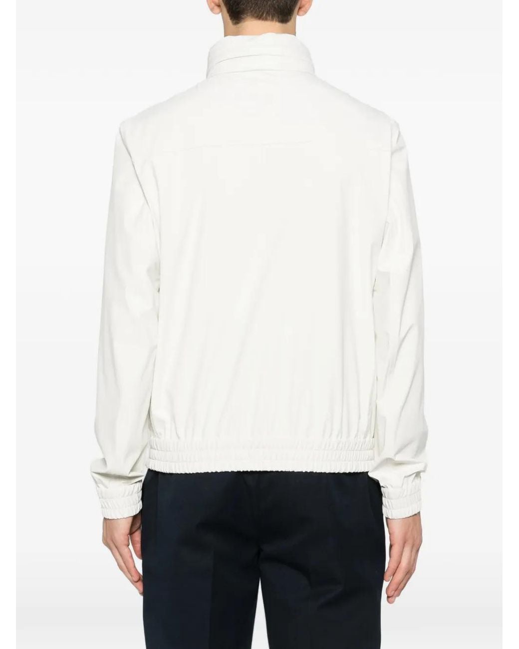 Brunello Cucinelli White Quilted Lightweight Jacket for men