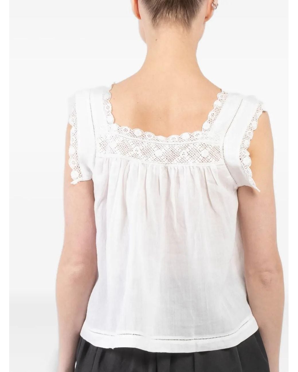 Doen White Aphra Blouse