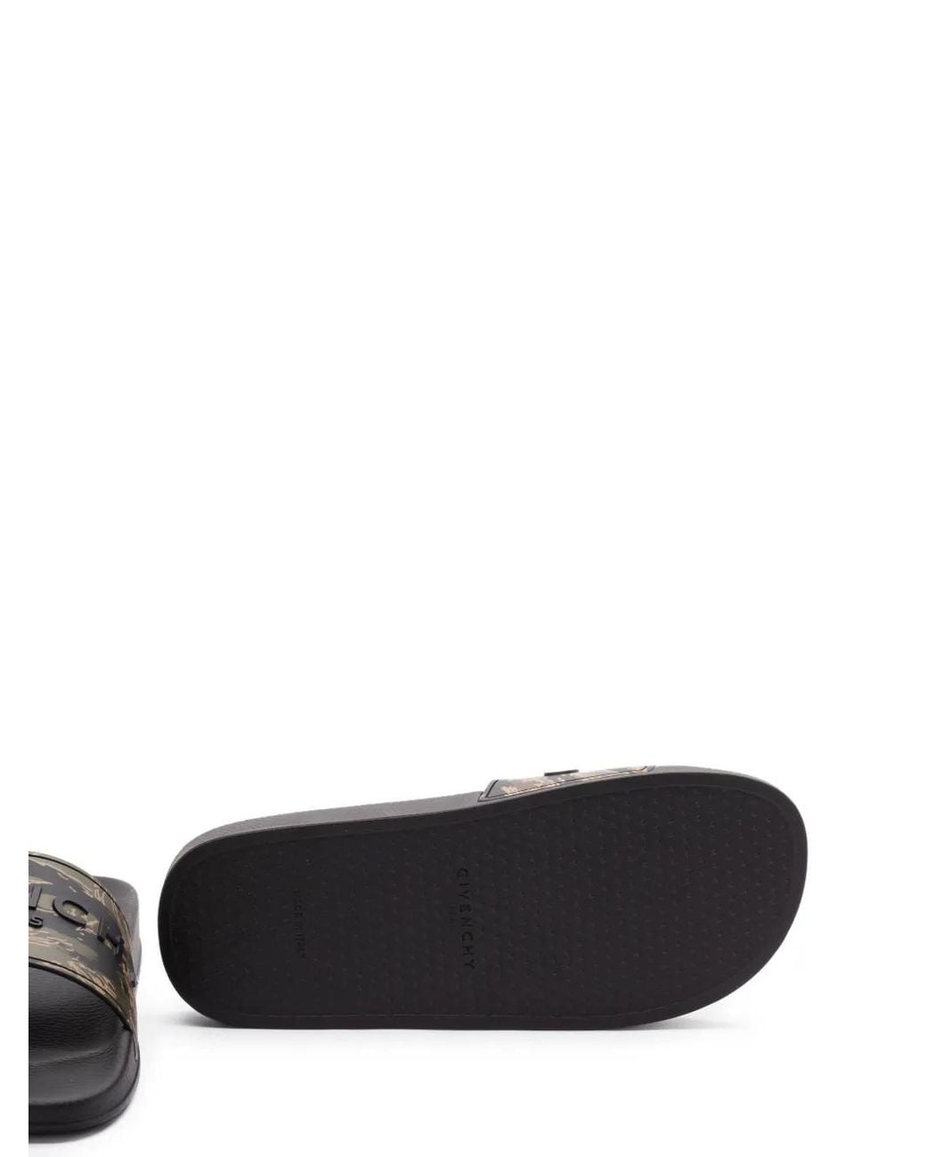 Givenchy Gray Slide Flat Mules for men