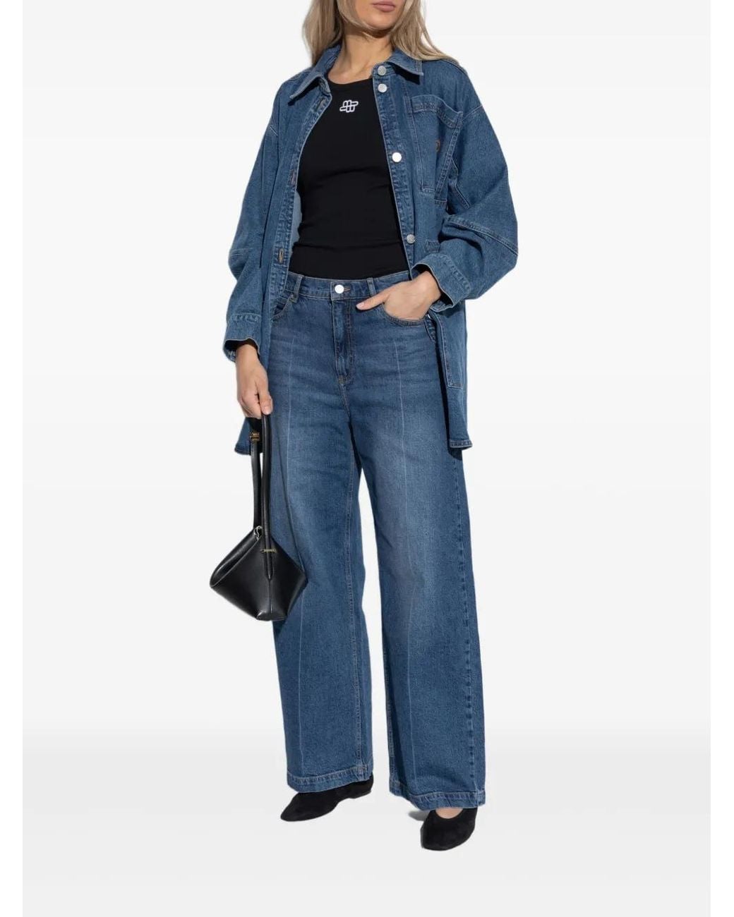 Munthe Blue Denim Shirt Jacket