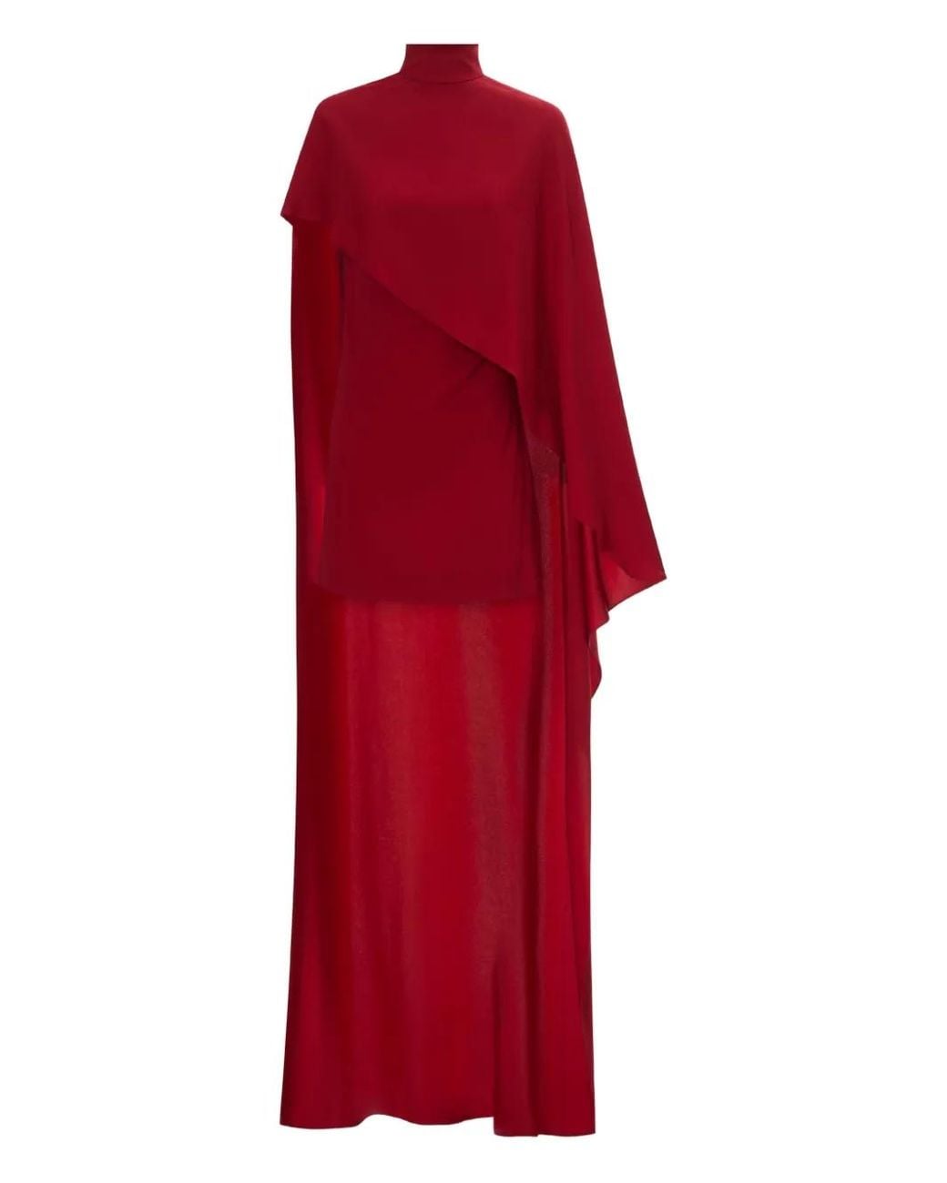 Taller Marmo Red Carrington Cape Mini Dress