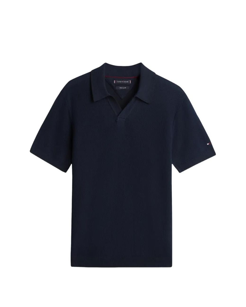 Tommy Hilfiger Blue Honeycomb-Knit T-Shirt for men